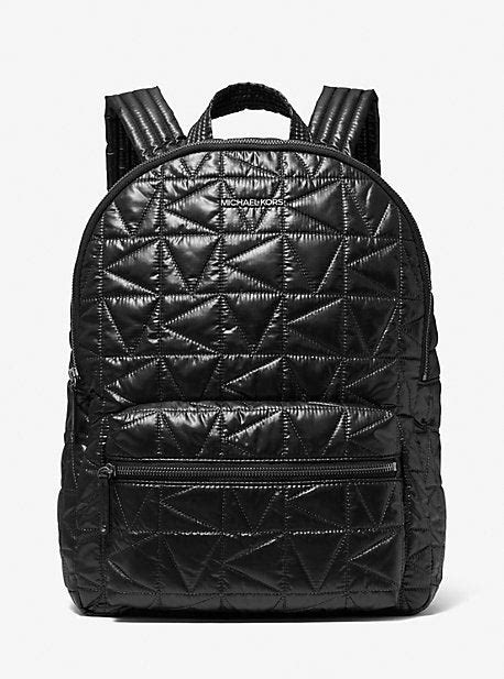 michael michael kors winnie large quilted backpack|Michael Kors Winnie Large Quilted Nylon Backpack Pale Gold.